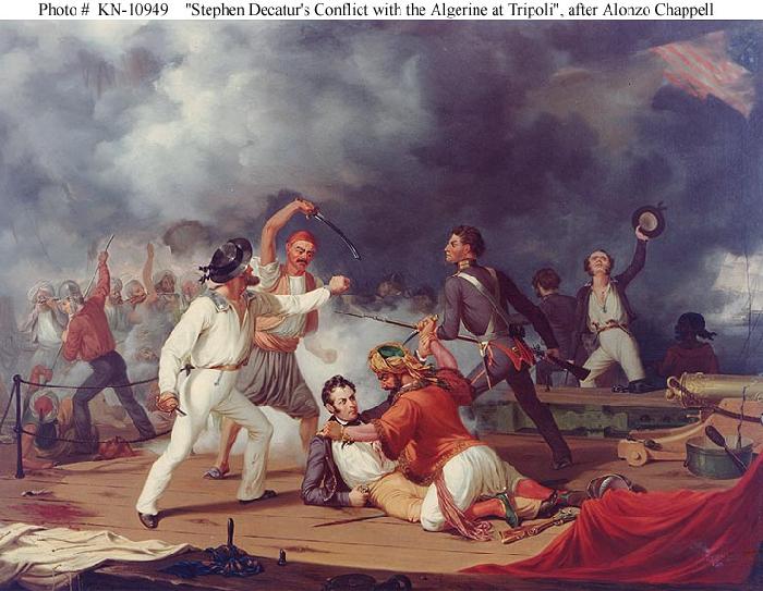 Jo Davidson Tripolian gunboat oil painting image